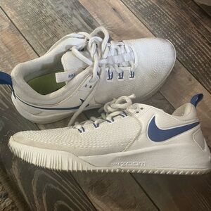 Nike Kids White and Blue Sneakers